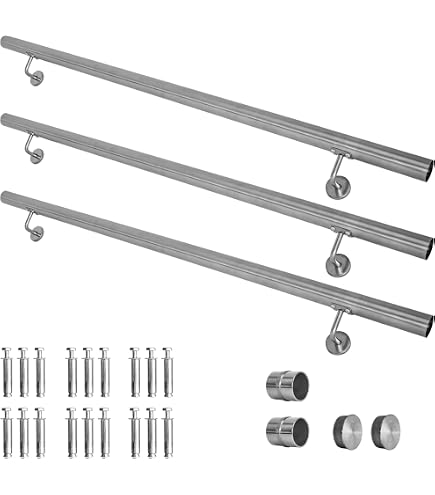 OSALADI Endkappen Für Handläufe – 2 Stück, Rostfreier Stahl, Für 50 Mm Rohre