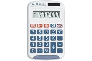 Aurora HC133 Handheld Calculator (Ideal for Primary School Use)