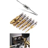 Depolife Klavuz Seti Bits sapı Matkap veya Kılavuz Kol ile kullanım M3 M4 M5 M6 M8 M10 Ahşap metal derlin pah
