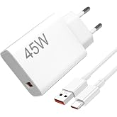 45W USB Charger for Xiao-mi Red-mi Note14 5G / 14 Pro/15 Pro/15, Poco X7 X5 X4 X3 F7 F5 M7 M6, Fast Charger for Xiao-mi, USB