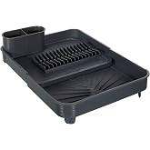 Miss Collection Retractable Dishwasher Plate, Water Discharge Corrugated and Cutlery Dryer-Modern Design Plastic (Ant
