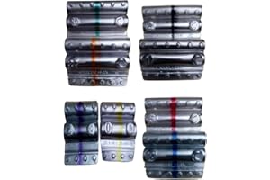 PIERRE TRADING LTD Kit 160 blister per monete euro cilindri portamonete in PVC tagli assortiti (20 pezzi per taglio moneta euro) + 1 nastro adesivo trasparente omaggio