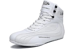BLBK Scarpe da boxe da uomo per ragazzi Muay Thai Kickboxing Sparring Boxers Trainers scarpe da combattimento traspiranti bodybuilding boxe stivali