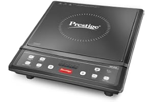 Prestige IRIS ECO 1200 W Induction Cooktop with automatic voltage regulator |Indian Menu option|Power Saver|Timer with User Pre-Set|1 year warranty|Black