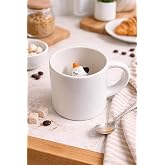 ARVALE S&uuml;rpriz Kedi Fig&uuml;rl&uuml; Seramik Kahve Kupası - Gizli Tasarım Mug Bardak