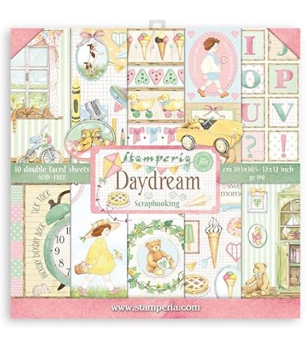 Papier Scrapbooking Stamperia The Owl's House 30.5x30.5 Cm - Pad Double Face Sans Acide, Pour Albums, Cartes, Bullet Journal