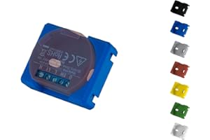 SHELLY HUTSCHIENENHALTER PW3D Shelly 1 / 1PM Wall - Adattatore per montaggio a parete, colore: Blu (Prime)