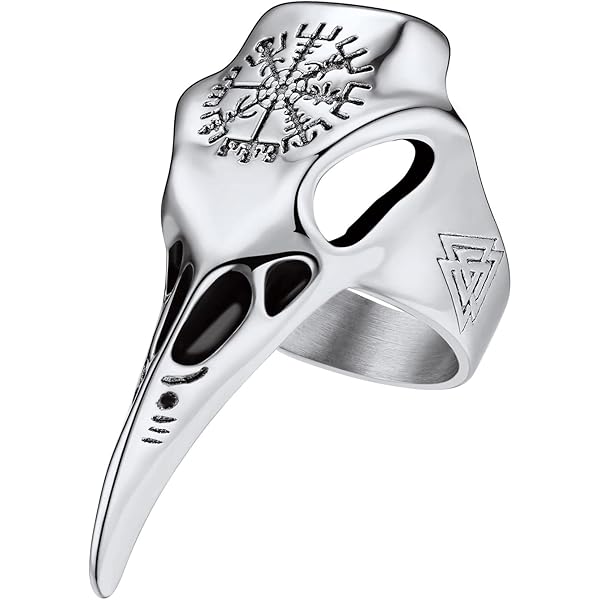 VELESAY Bague Viking En Acier Inoxydable Pour Homme Mythologie - Main Image