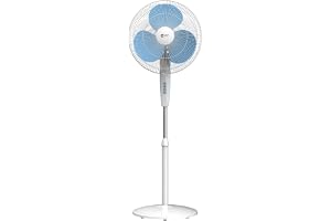 Orient Electric Stand 81 400 MM Pedestal Fans | 100% Copper Motor, High Air Delivery | Millitary Grade Guard | 3 Speed Control, Adjustable Height| Stand Fan for Home |2 Year Warranty by Orient | Blue