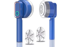 GBARAN Quitapelusas, afeitadora de Telas, quitapelusas eléctrica para Ropa, afeitadora de suéteres con Carga USB y 2 Cabezales de Repuesto para Ropa