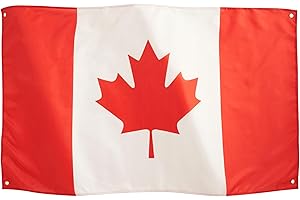 Runesol Kanada Nationalflagge 3x5, 91x152cm, Ahornblatt-Banner, 4 Ösen, Messingöse In Jeder Ecke, Feiern Sie Kanada, Premium-Flaggen, Wasserdicht, Innen, Außen