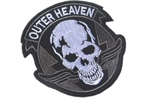 EWKFT New Outer Heaven Metal Gear Solid 3D Stickerei Patch Patches (schwarz)