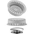 Aojuxix Rain Smaller XX1X18 Drain Strainer - Silicone & Zinc Construction - Grey Finish
