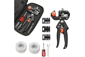 4EVERHOPE Garden Fruit Tree Tijeras de podar Pro Scissor Grafting Herramienta de Corte con 2 Extra Cuchilla y Cinta de injerto Pruner Tree Cutting Tool