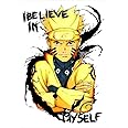 Naruto Sticker for Wall - Naruto Quotes Poster - Self-Adhesive Wall Décor (Pack of 1)-Vinyl (Large) (12X8 INCH)