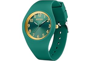 FORRADER Women's Watch with Silicone Band Big Face Waterproof Sport Ladies Wrist Watch Fashion Casual Simple Quartz Analog Watches for Women Girls