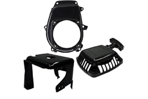 FLMLF Black RC Cover Kit (Pull Starter+Cylinder Cover+Side Cover+Screws) for 23CC-30.5CC Zenoah Chongyang TS ROVAN Baja Losi 5ive-T DBXL