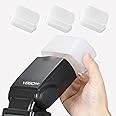 Bounce Flash Diffuser Suit for Hot-Shoe Mount On-Camera Flash Godox V860 TT685 TT600(3-Pack White Bounce Diffusers)