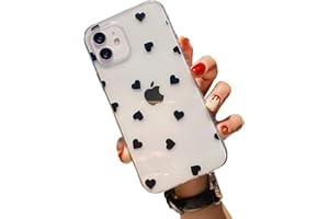 Einaily Hülle für iPhone 13 Case Crystal Clear Handyhülle für iPhone 13 Mode Chic Muster Ultra Dünn TPU Silikon Herz Bumper für iPhone 13 Stoßfest Kratzfest Schutzhülle für iPhone 13 Slim Case Cover
