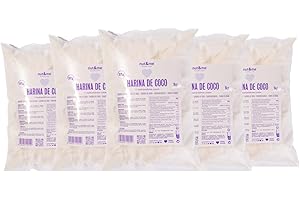 Farine de coco 5 kg nut&me | 100% noix de coco | Sans gluten | Sans additifs | Saine | Régime Keto | Non raffinée | Végétalienne | Pâtisserie