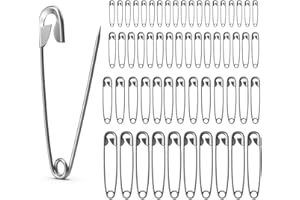 ‎TK GRUPPE TIMO KLINGLER 200x Stück Sicherheitsnadeln Mix - Klein & Groß - Safety pins Nadeln Set - Verbandklammern zum Nähen & Schneidern