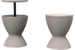 Terre Jardin Kühltisch Cool Bar Rattanimitat 30 L