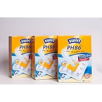 12 Sacchetti Aspirapolvere Swirl PH86 MicroPor Plus | Con Filtri Anti-Allergenici | Tecnologia AirSpace E Dirtlock | Compatibili Philips Electrolux AEG