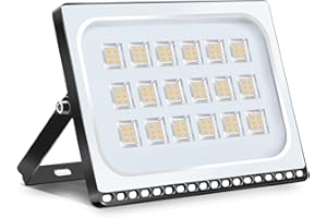 Viugreum® Projecteur LED 100W, LED Projecteur 10000LM【Ultra-Mince】 Blanc Chaud 3000K, LED Exterieur IP67, Spot Projecteur pour Jardin/Stade/Garage/Entrepôt/Magasin/Atelier/Dépôt
