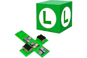 KAKBRT Boîte de Rangement pour Cartes de Jeu Switch Game Card,Peut contenir jusqu'à 41 Jeux Système de Rangement de Protection Organisateur de Cartes de Jeu Étui Rigide (L Vert)