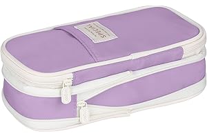 Cooja Pencil Case for Girls Large Capacity Pencil Cases with Compartments, Big Pencilcase for Kids Teenage School Stationary Office Storage Makeup Bag for Women Men, Purple