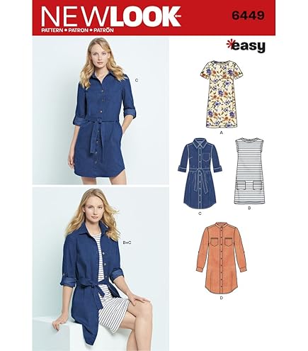 Simplicity New Look 6086 Patrón De Costura Para Camisetas | Meses Sin