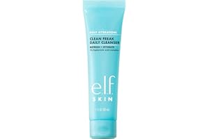 e.l.f. SKIN Holy Hydration! Clean Freak Daily Cleanser, Gentle Hydrating Gel Face Cleanser, Made With Hyaluronic Acid, Vegan & Cruelty-Free, 30ml