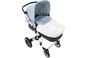 Saco para Capazo Rosy Fuentes - Saco para Bebé Universal - Saco tres usos - Funda para capazo de bebé-Azul Pálido