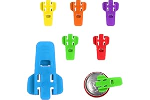 ELEGANCE-GO Facile Apriscatole, 6 pezzi Apriscatole Bevande Apriscatole Manuale Bevande Apriscatole A Scatto Colorata Soda Opener per Coca Cola, Birra, Soda, Bevande Getränkedosen Ringöffner