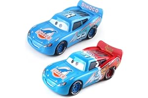 URacon McQueen Giocattolo Cars,2pcs McQueen Cars Macchinine Giocattolo per Bambini Giocattolo Macchinine Modello Giocattolo in Lega Decorazioni Regalo educativi per Bambini 3 Anni e Più