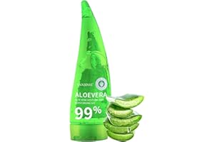 ROSARDEN 99% Natürliches Aloe Vera Gel für Gesicht, Körper und Sonnenbrand, 260ml Feuchtigkeitsspendend Sonnenschutz Gesicht Gel, Aloe Vera Feuchtigkeitscreme