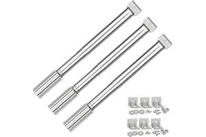 COISIEN Brûleur Universel 31 à 44 cm pour FirePlus,Char-Broil,Brûleur Tubulaire Universel de Rechange réglable,Barbecue au gaz Universel Brûleurs de Tube réglables pour,Cosmo Grill et Autres modèles de Grils