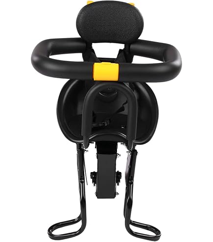 MAC-RIDE Siège Enfant Vélo – Assise Confortable, Stable Et Sans Contact Cadre, Pour 30 Mois à 5 Ans (25 Kg), Compatible Pivot 1.1/8''