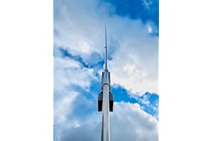 SIGMA EURO-COMM X-80 XP End Fed Vertical Antenna, 80-6m, 1KW, Pole Mountable