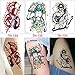 Produktbild 3 Teile/los Stil Tattoo TH Coole Aufkleber schönheit niedliche weibliche Tattoo körper Leggings Bein zurück Aufkleber wasserdicht 3 Stücke-