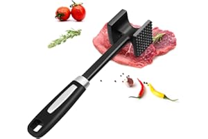 Corpower Attendrisseur de Viande, Attendrisseurs à Viande, Double Face Anti-Adhésif, Aplatisseur de Viande avec Poignée Antidérapante, pour Les Escalopes, Côtelettes, Steaks