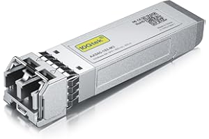 10GTEK Industrial Grade 10GBase-SR SFP+ Transceiver, 10G 850nm MMF, up to 300 Meters, Compatible with Cisco SFP-10G-SR, Meraki MA-SFP-10GB-SR, Ubiquiti UniFi UF-MM-10G, Fortinet, Mikrotik, Netgear and More
