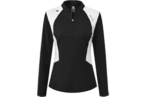 MoFiz Polo Donna Manica Lunga Camicia da Lavoro Golf Tennis Sport Top