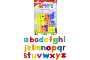 D.A.Y. REPUBLIC Magnetic Fridge Letters Children Educational ABC Alphabet Learning Toy Great For Preschool Spelling Counting Home School Games (26 Magnetic Letters)