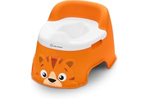 Baby Einstein, Pot Bébé Toilette Tinkle and Reveal Tiger, unisexe, Toilette enfant, avec protection contre les éclaboussures & récompense de changement de couleur, à partir de 18 mois