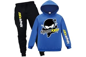 Forlcool Gamer Merch Hoodies and Pants 2pcs Tracksuits for Kids Gamer Comfortable Casual Suits