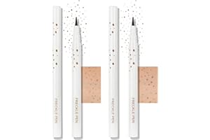 Anglicolor Tache de Rousseur,Freckles Pen,Longue durée,imperméable à l'eau,anti-bavure,anti-transfert,convient à tous les types de peau (01#Light Brown + 02#Natural Coffee)