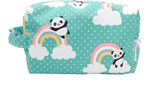 PONETTE - Neceser Infantil, Niño, Niña, Juvenil, Divertido, Bolsa de Aseo, Neceser Viaje, Estuche, Marca Española (Verde Oscuro)