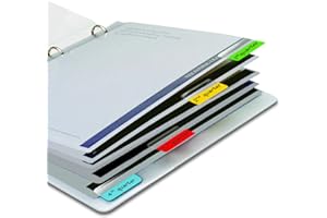 DJOIS 3L Fr 10522 - Sachet de 48 Onglets d'Indexation, Marque-Page, Index de Signalisation Adhésives Repositionnables 12 X 40mm, Couleurs Assorties