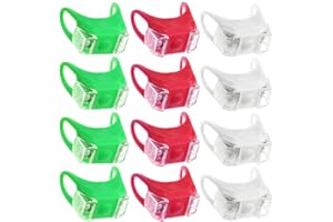 CBJEHIFEY 12 Pièces Lumières de Navigation de Bateau Feux de Navigation de Bateau à LED LED Lampe de Navigation pour Bateau Kayak Bateau à Moteur Vélo (4x blanc, 4x vert, 4x rouge)